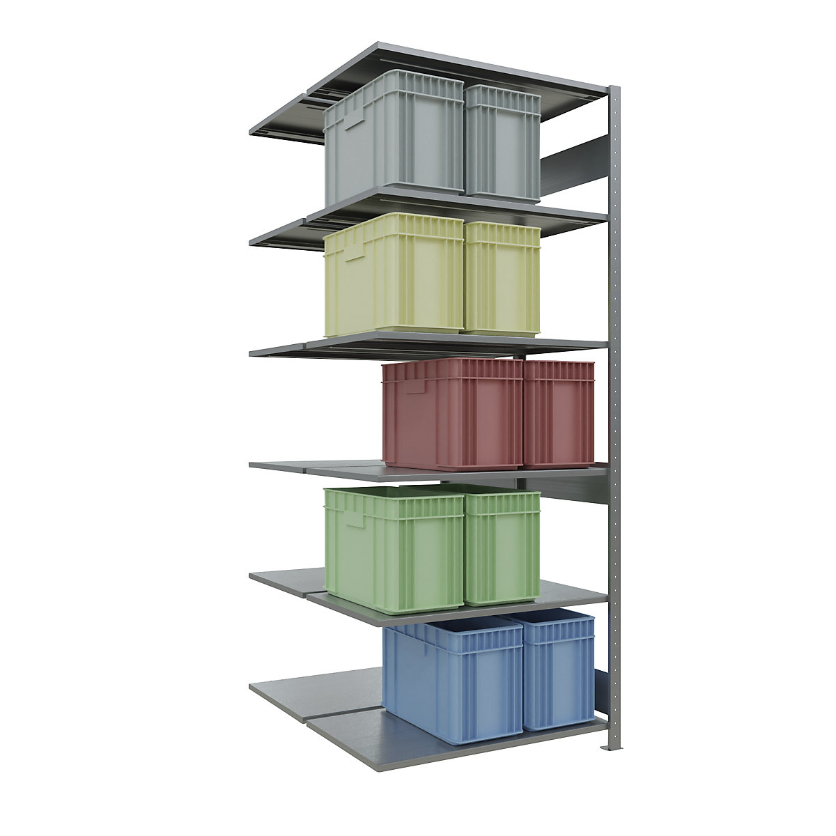 Boltless shelving unit – eurokraft pro (Product illustration 94)-93