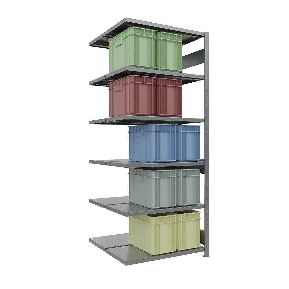 Boltless shelving unit – eurokraft pro (Product illustration 42)-41