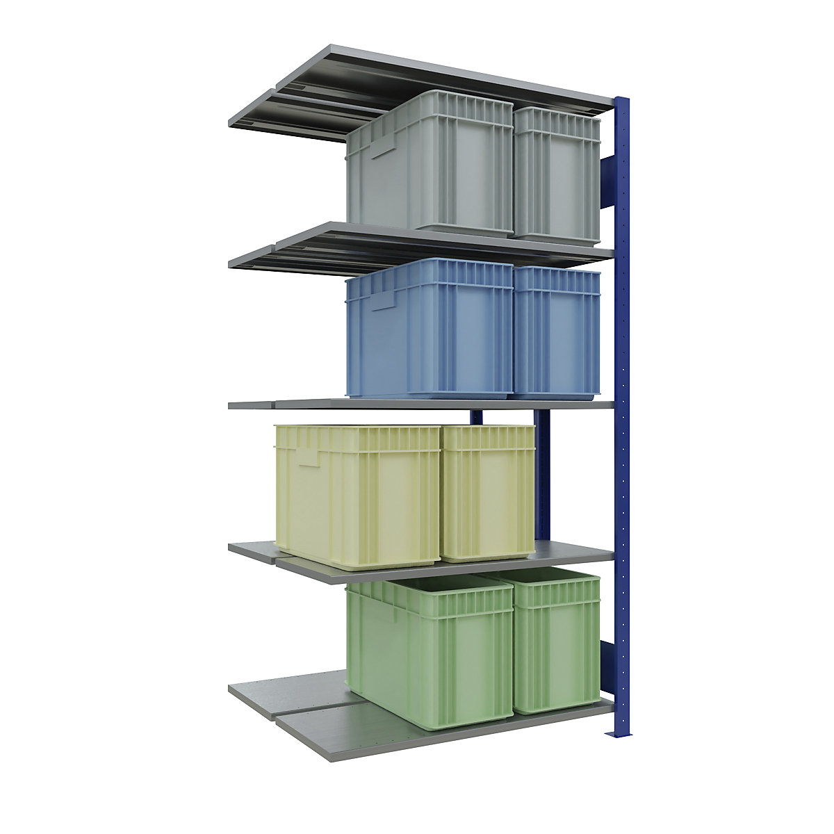 Boltless shelving unit – eurokraft pro (Product illustration 78)-77