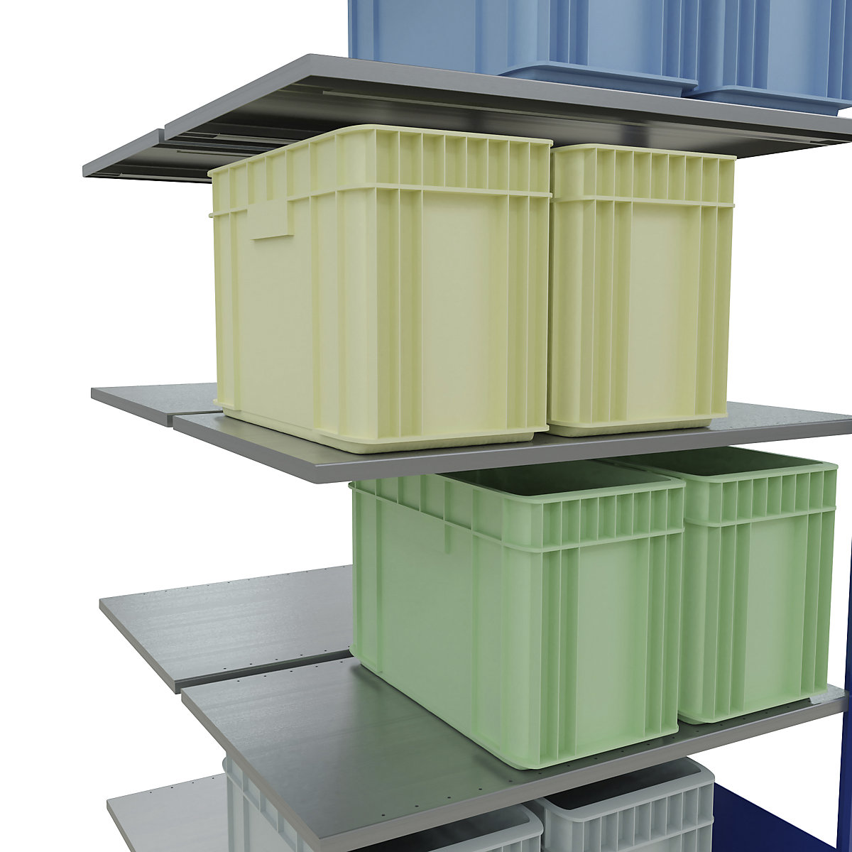 Boltless shelving unit – eurokraft pro (Product illustration 55)-54