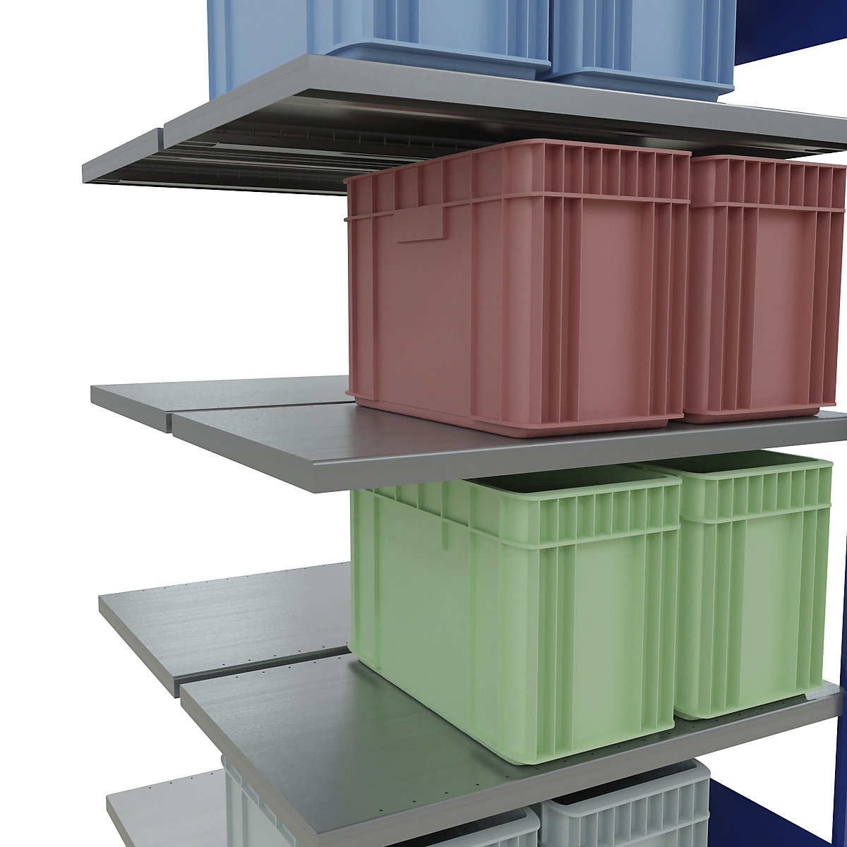 Boltless shelving unit – eurokraft pro (Product illustration 39)-38