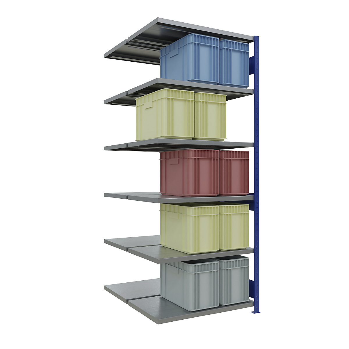 Boltless shelving unit – eurokraft pro (Product illustration 106)-105