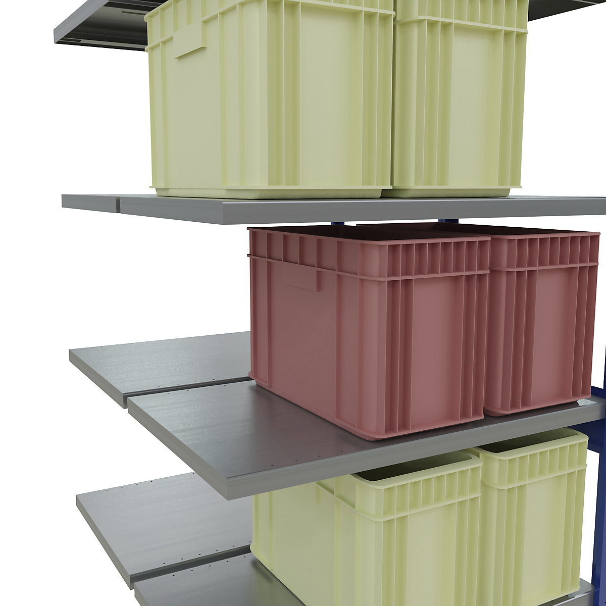 Boltless shelving unit – eurokraft pro (Product illustration 107)-106