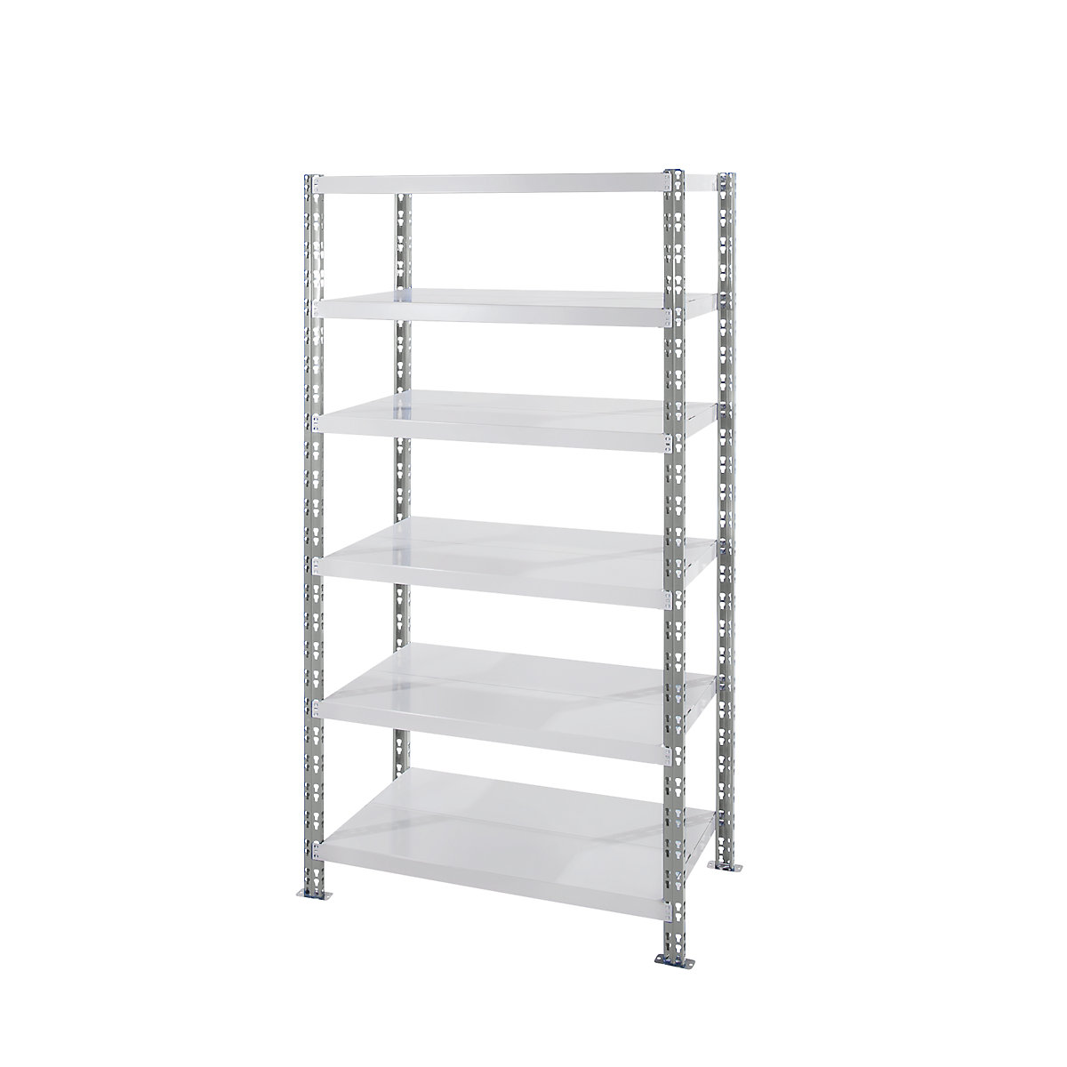 Universal boltless shelving unit, sheet steel shelves, HxWxD 1976 x 1050 x 500 mm, standard shelf unit-2