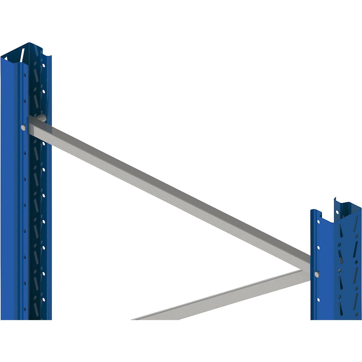 Pallet racking upright frame, flat pack – eurokraft pro (Product illustration 2)-1