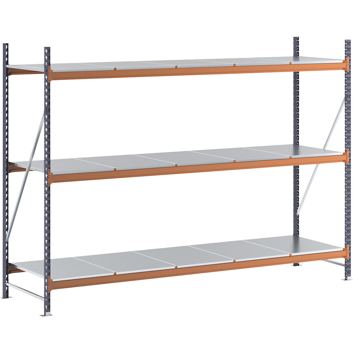 Wide span shelving unit