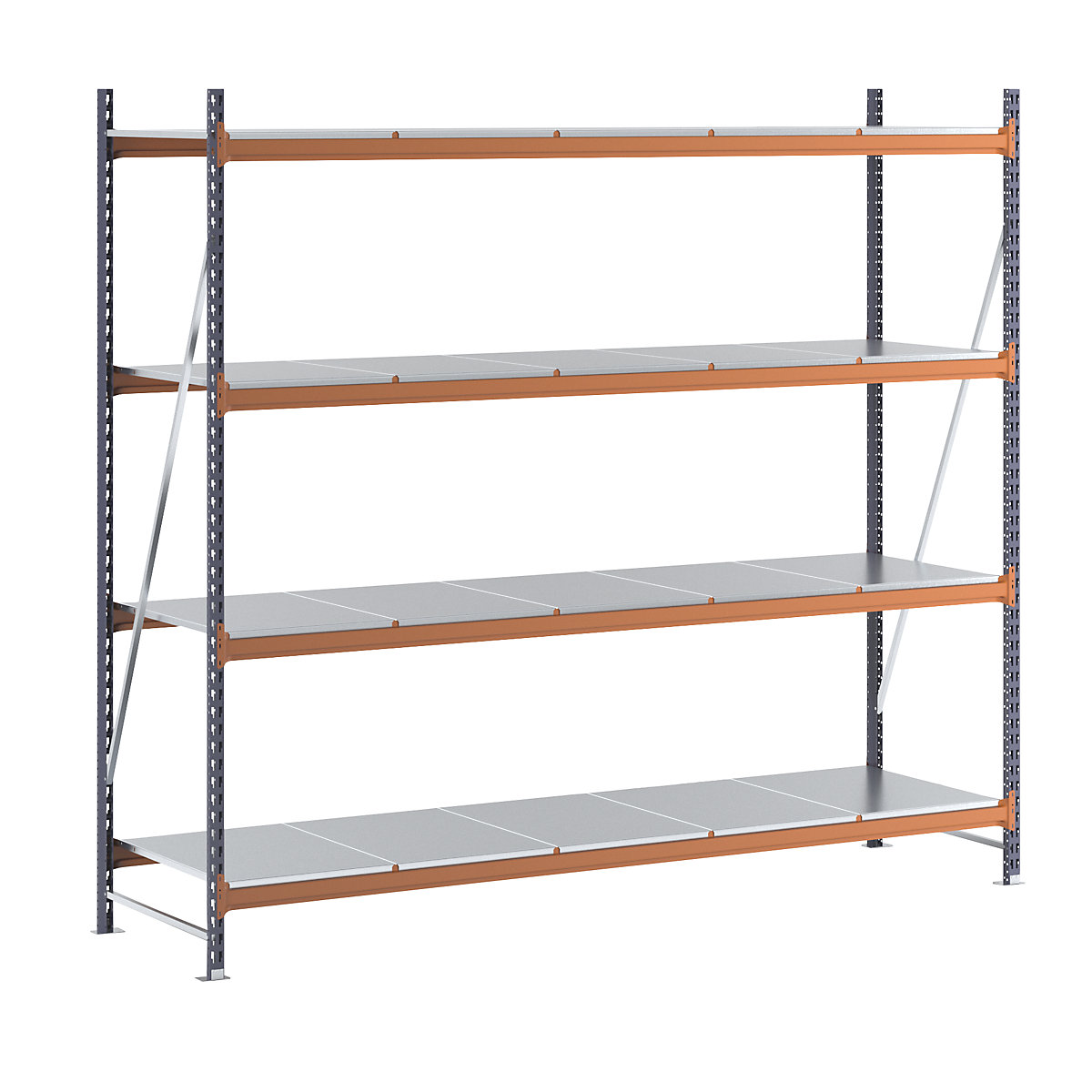 Wide span shelving unit