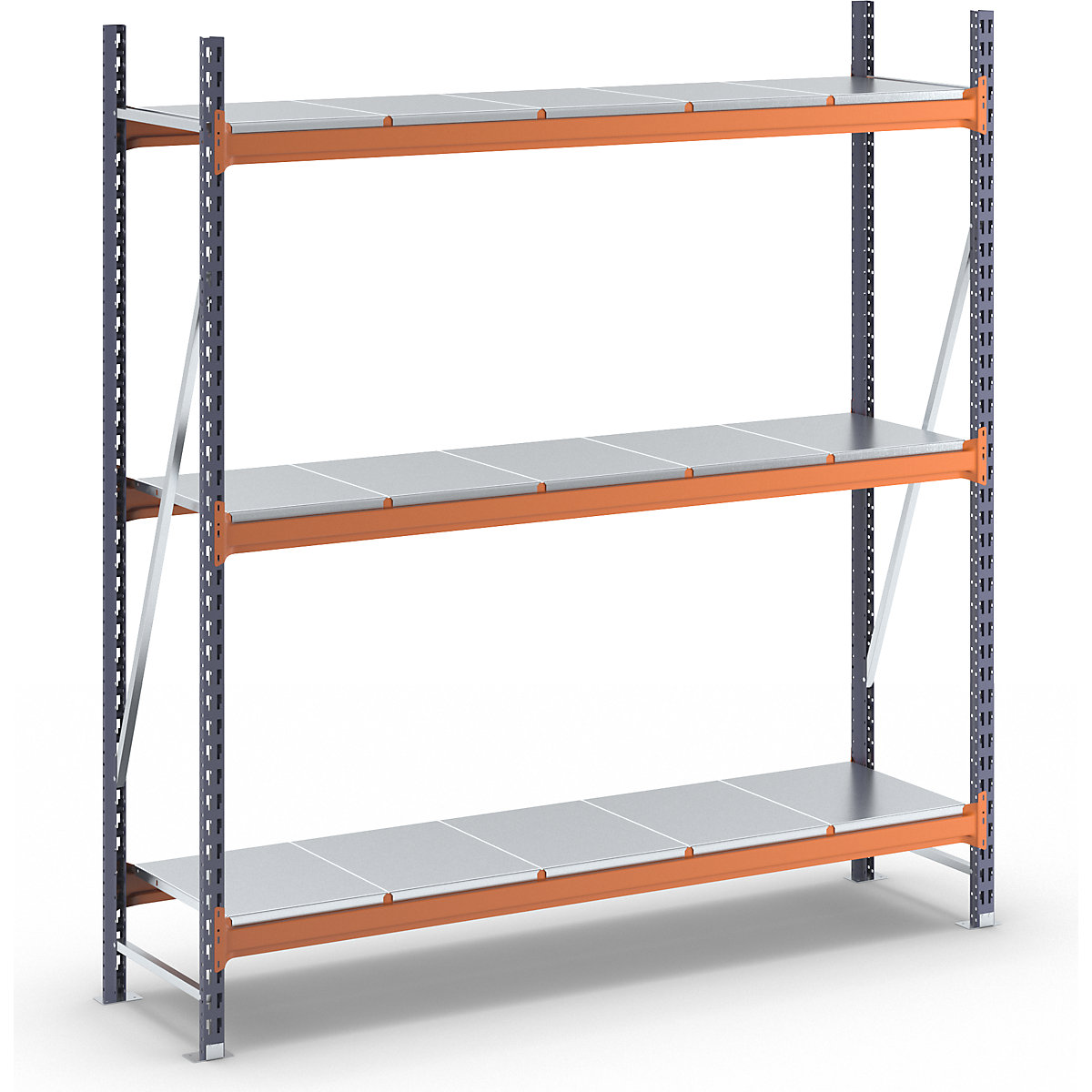 Wide span shelving unit