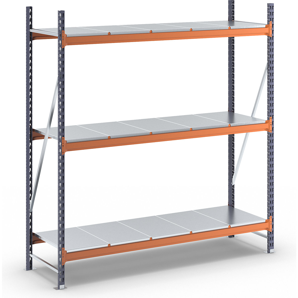 Wide span shelving unit