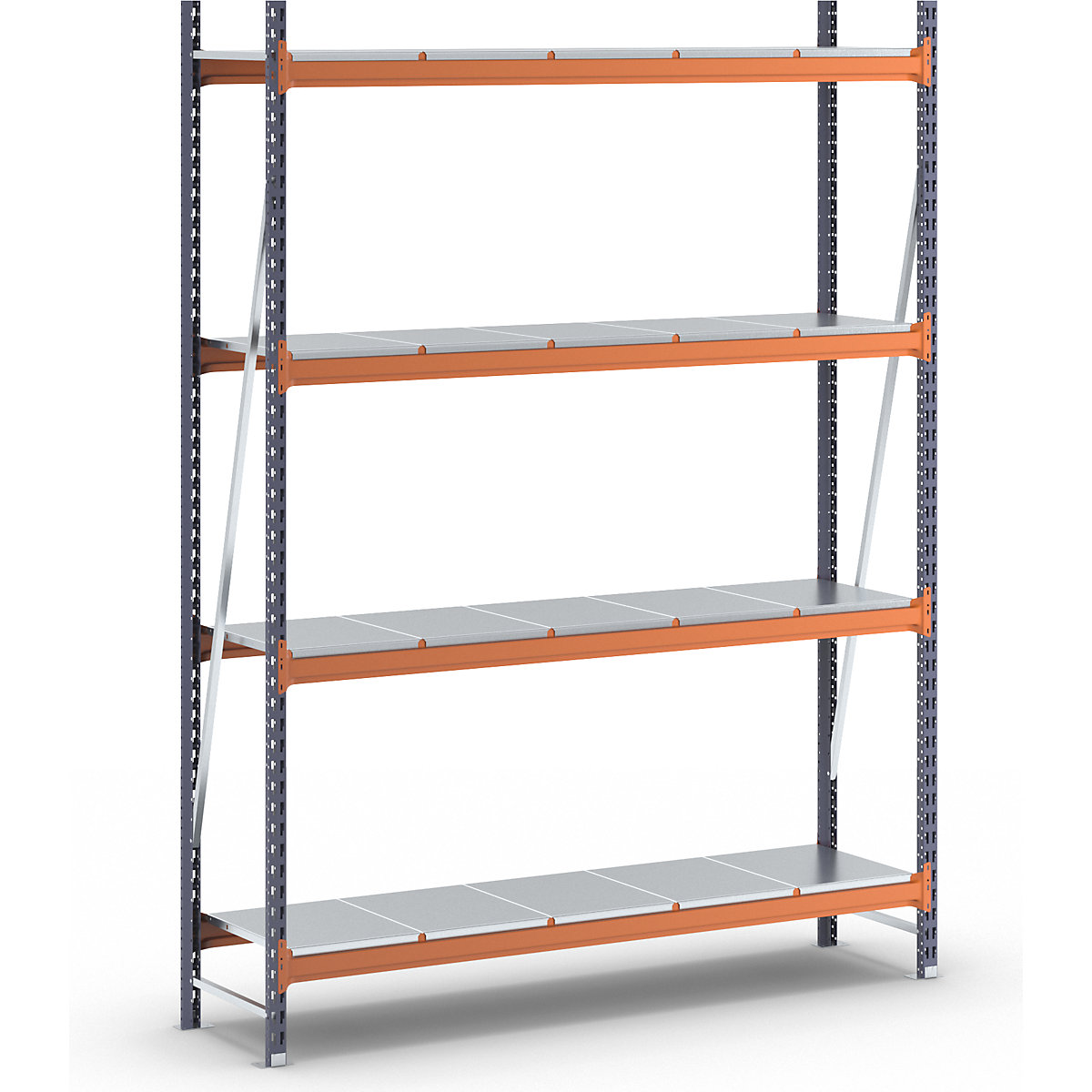 Wide span shelving unit