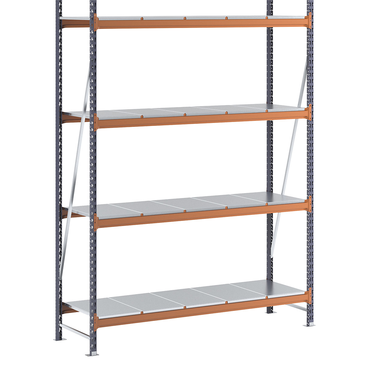 Wide span shelving unit