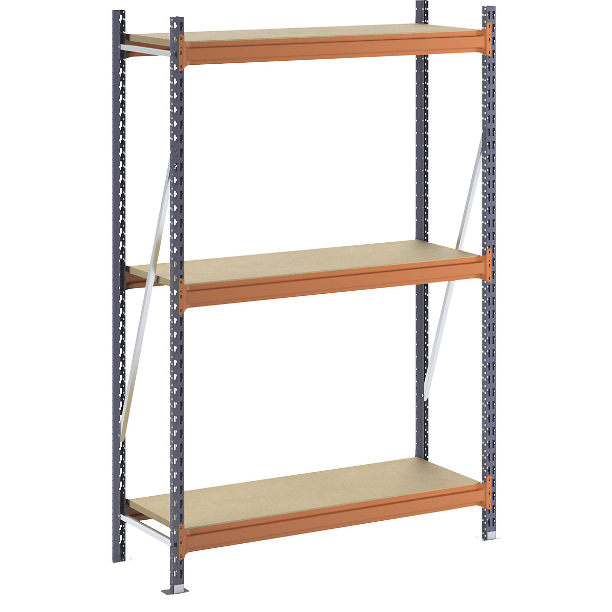 Wide span shelving unit