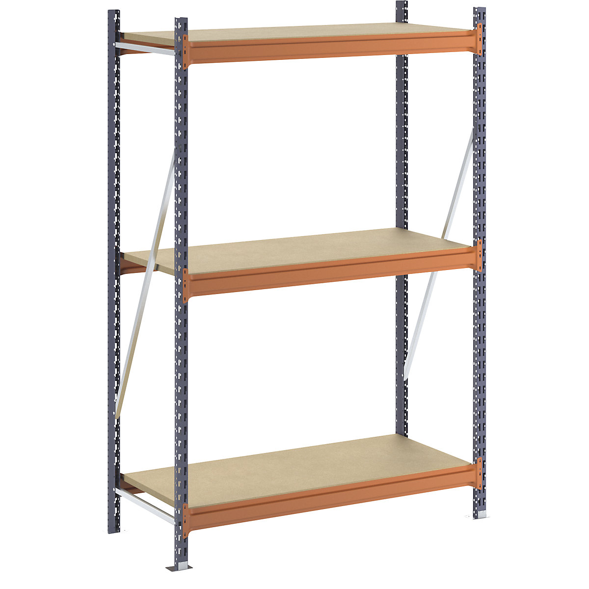 Wide span shelving unit