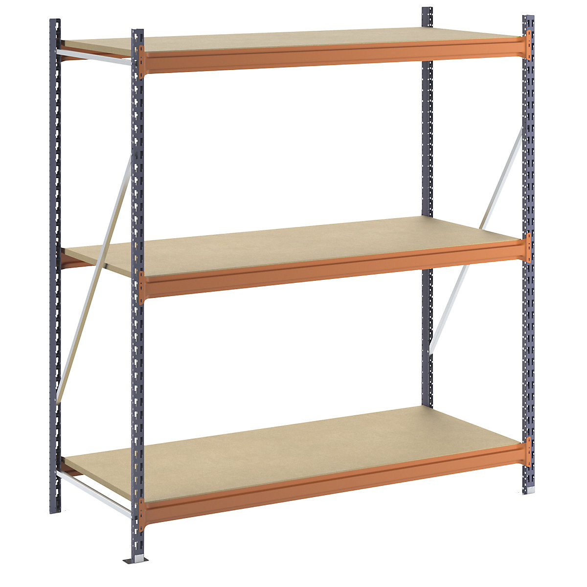 Wide span shelving unit
