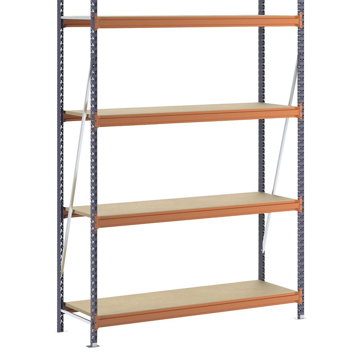 Wide span shelving unit