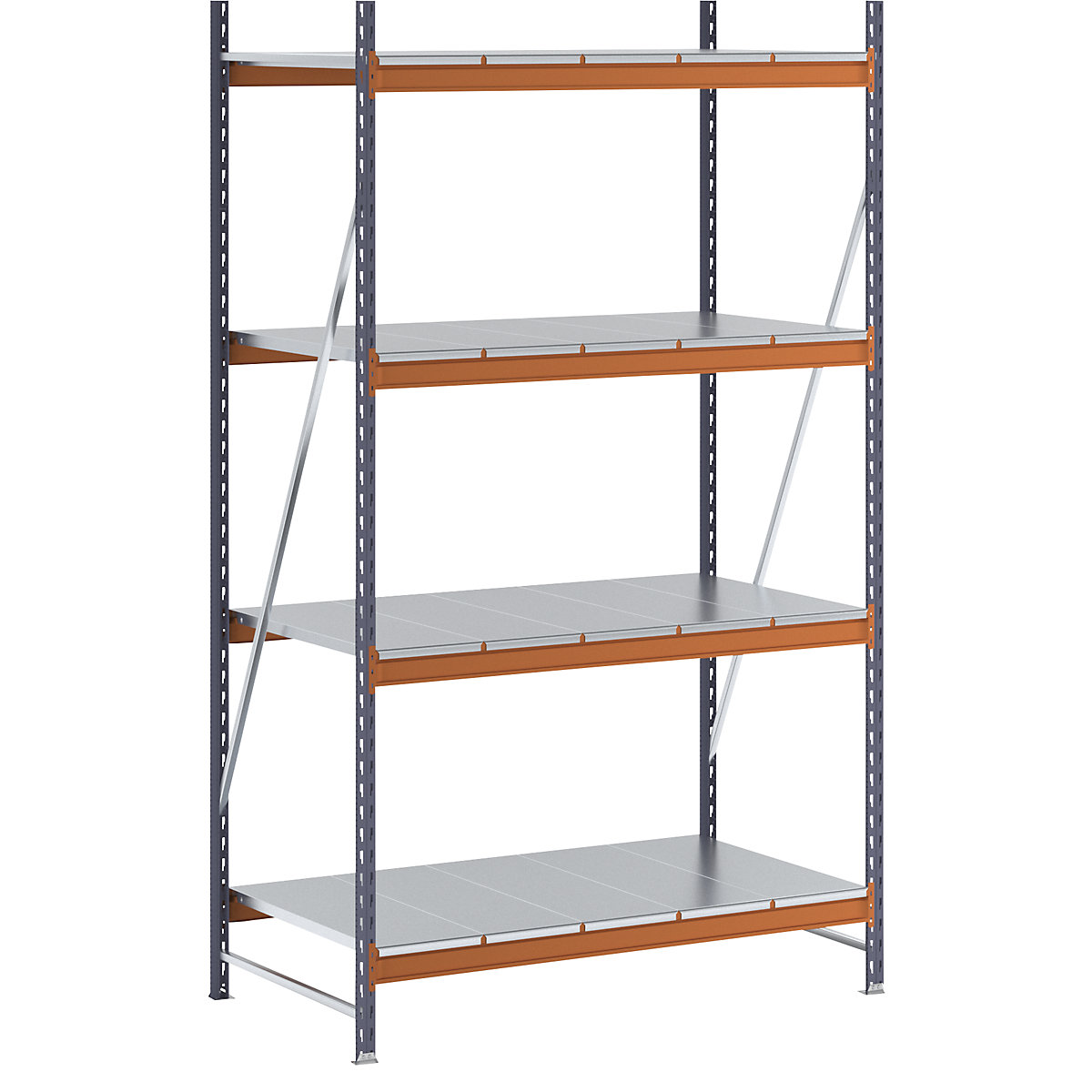 Wide span shelving unit