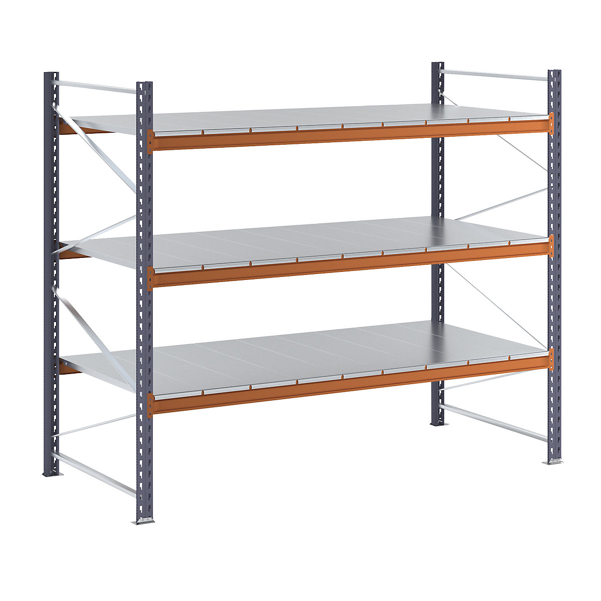 Wide span shelving unit, max. bay load 8000 kg, HxWxD 2000 x 2386.2 x 1100 mm, standard shelf unit-8