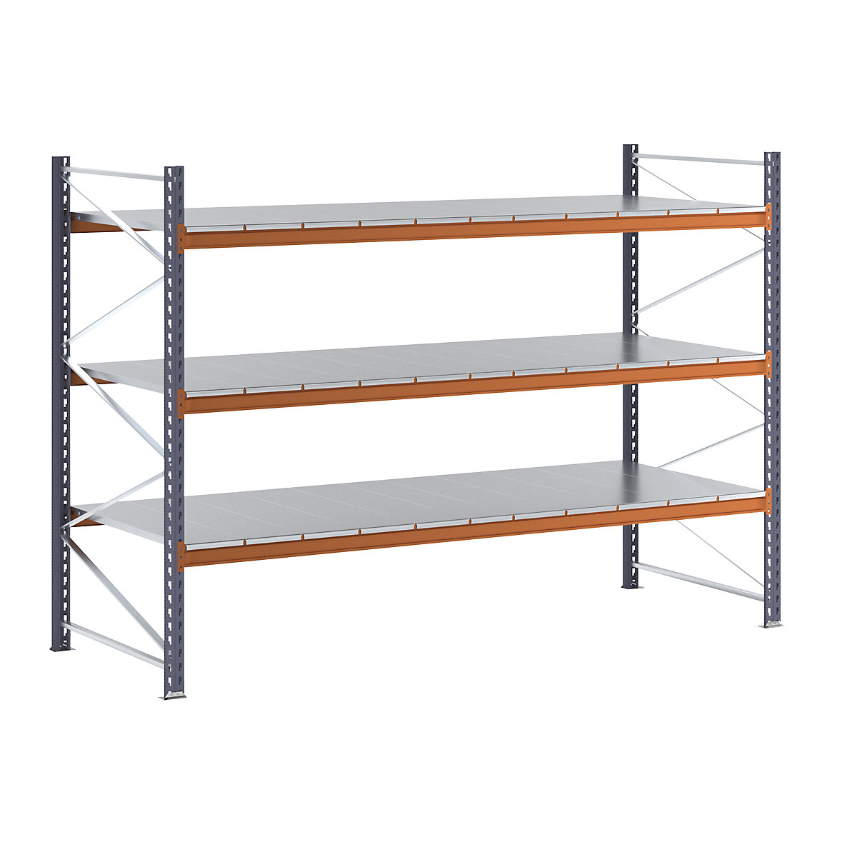 Wide span shelving unit, max. bay load 8000 kg, HxWxD 2000 x 2861.2 x 1100 mm, standard shelf unit-13