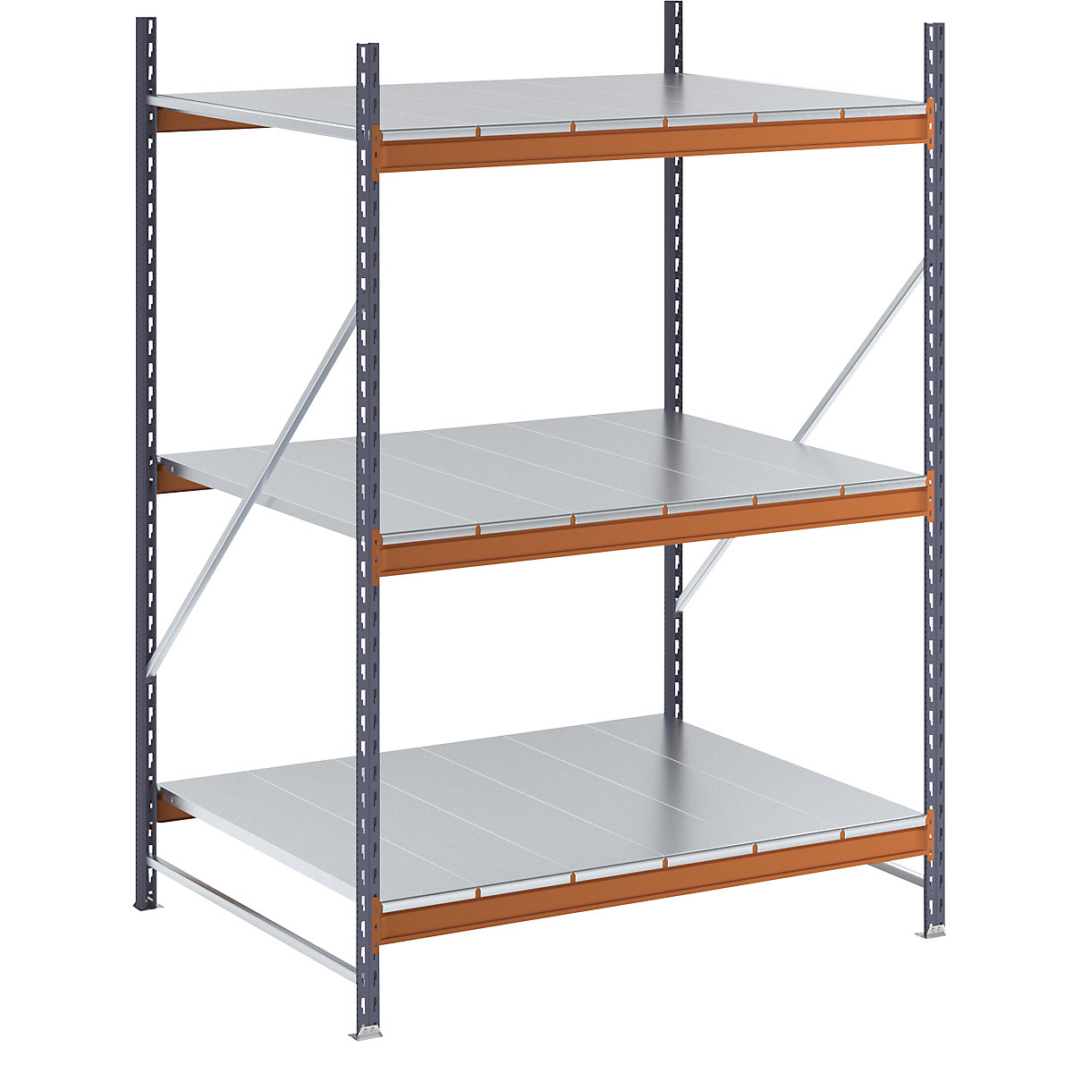 Wide span shelving unit