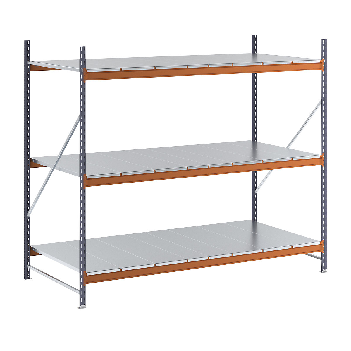 Wide span shelving unit