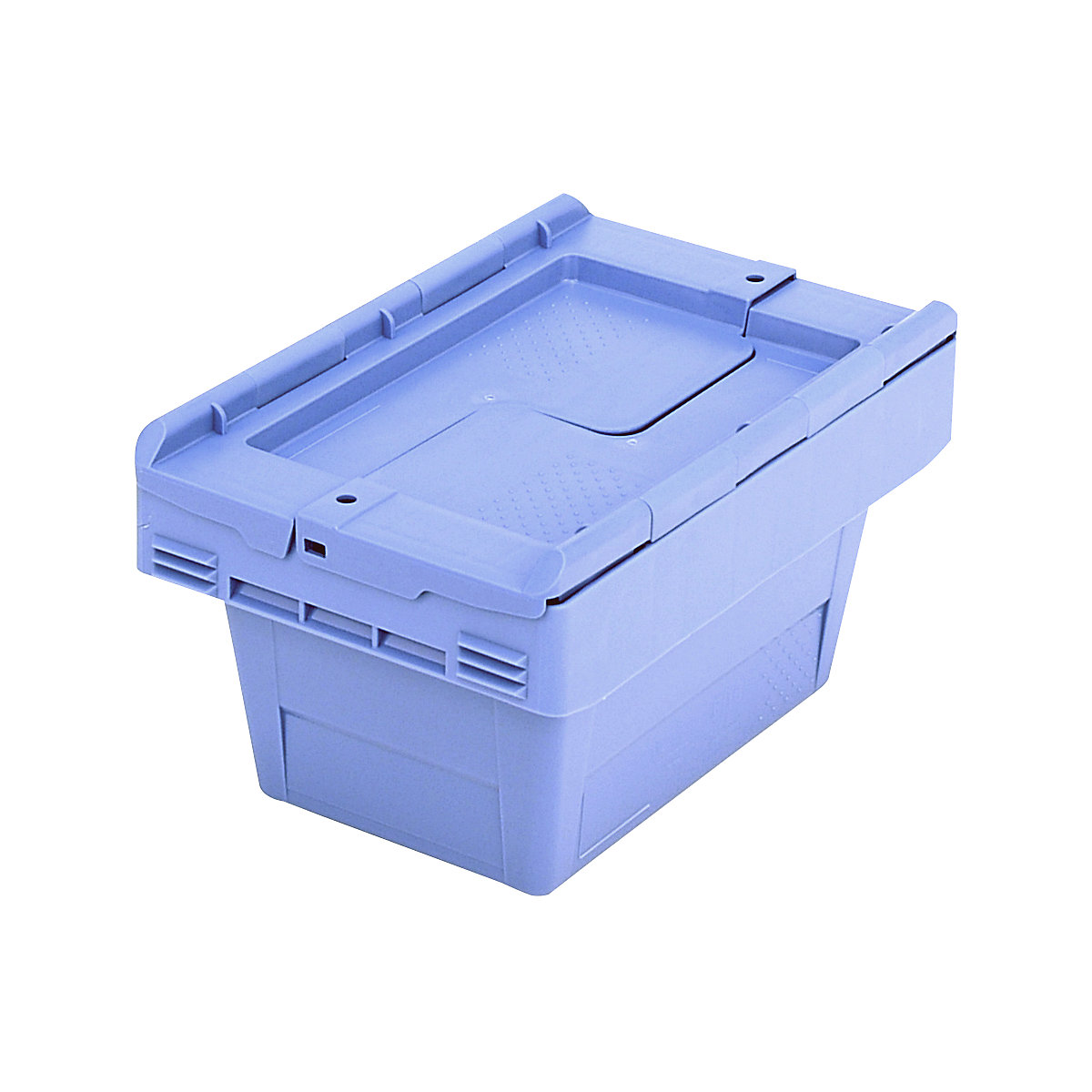 Reusable stacking container with folding lid – BITO