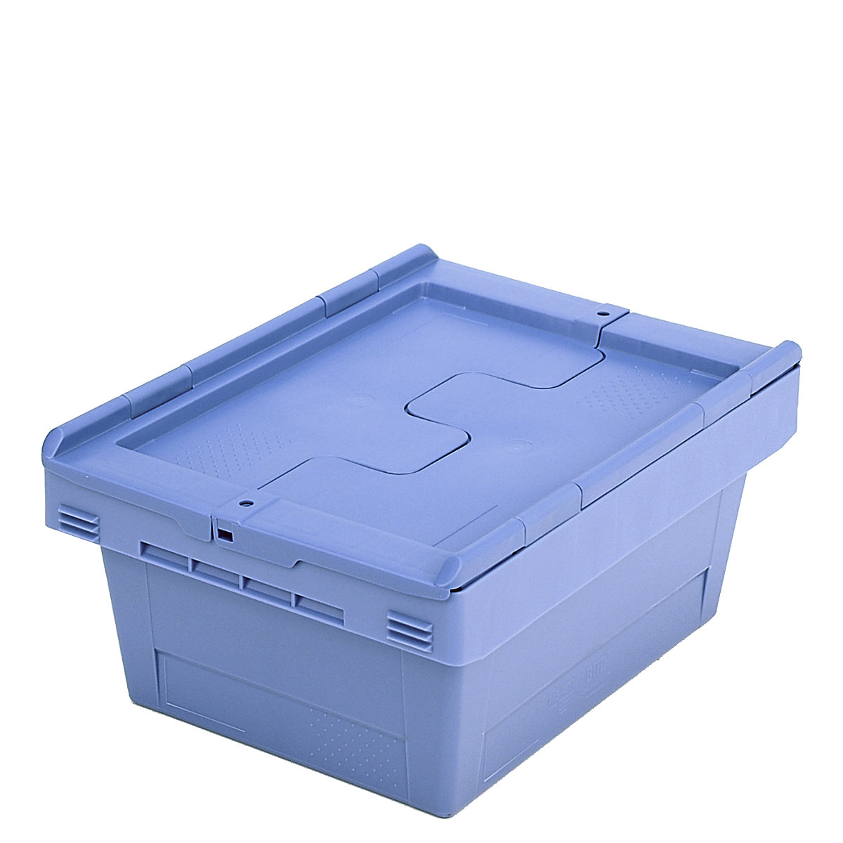 Reusable stacking container with folding lid - BITO