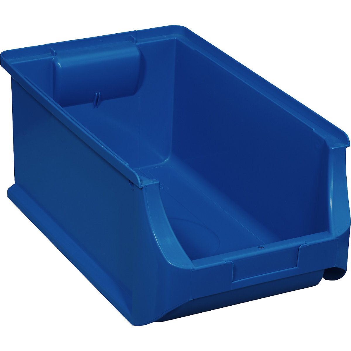 Open fronted storage bin made from 100% recycled PP