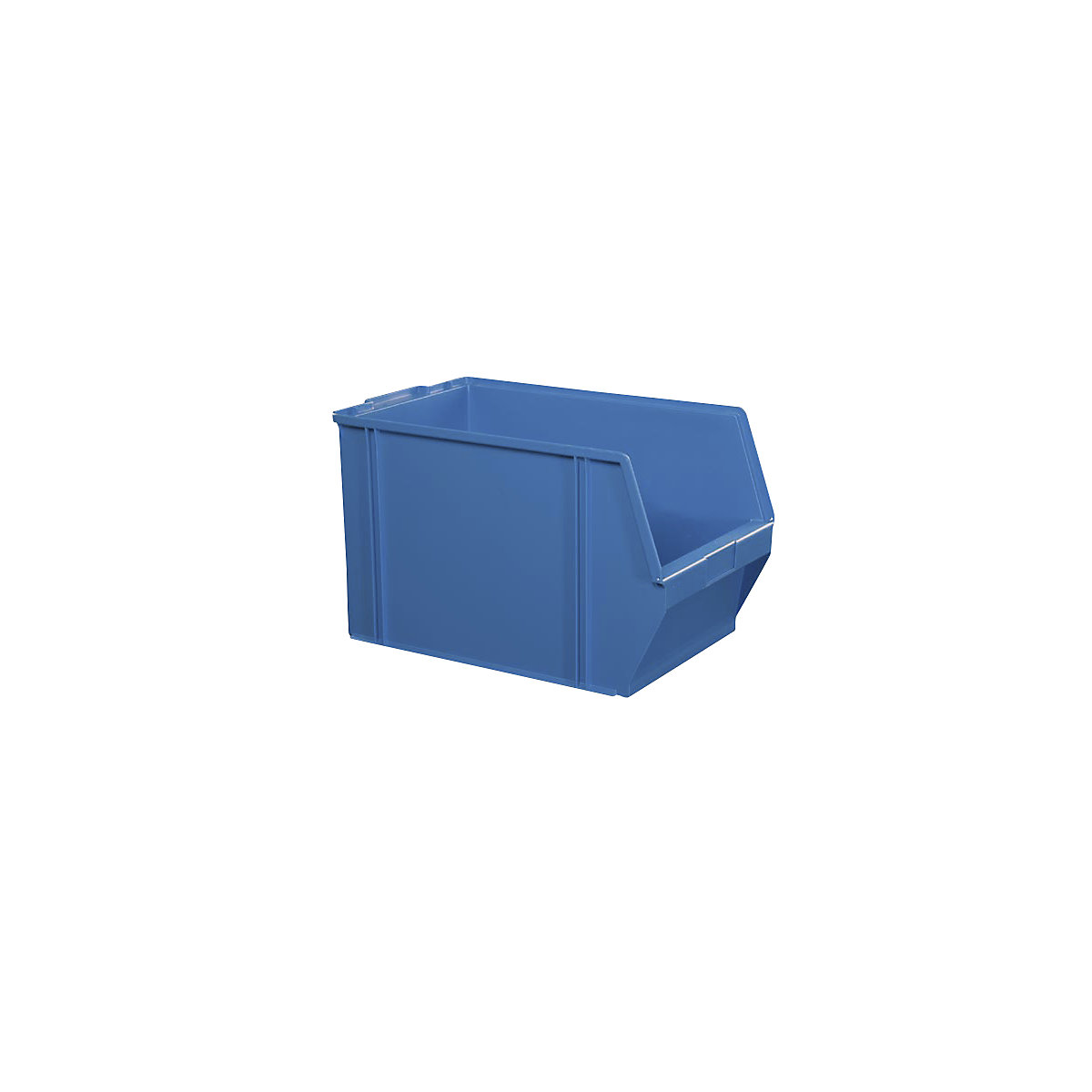 Open fronted storage bin made of polystyrene
