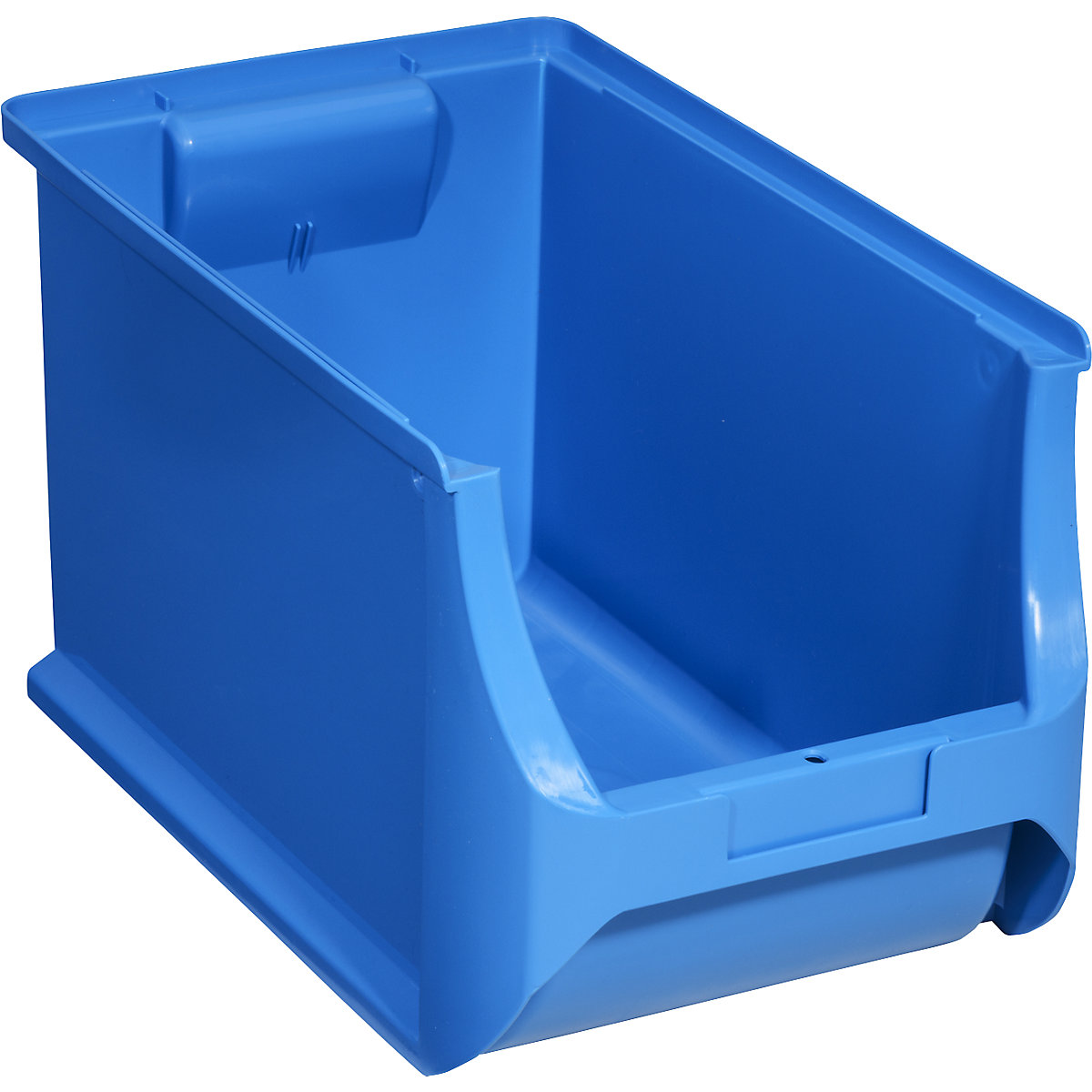 Open fronted storage bin