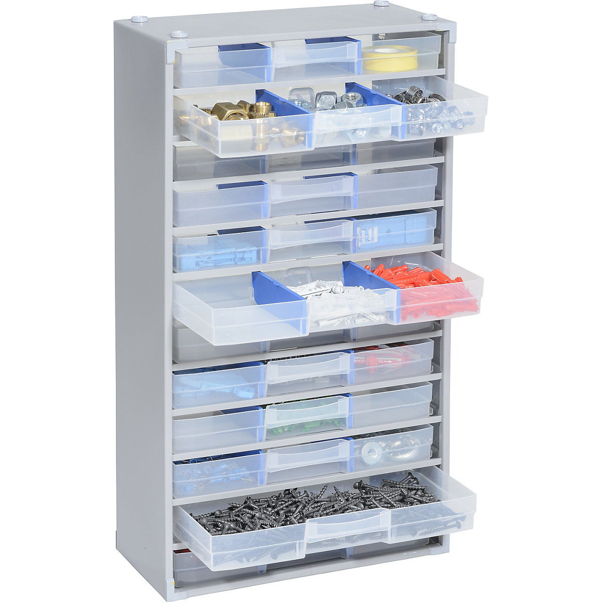 Metal small parts cabinet – eurokraft pro (Product illustration 4)-3