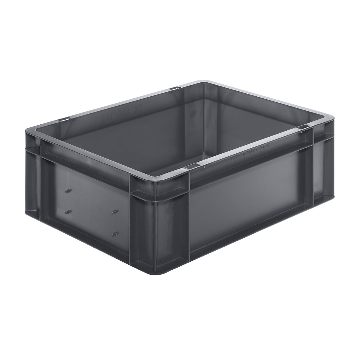 Euro stacking container, closed walls and base