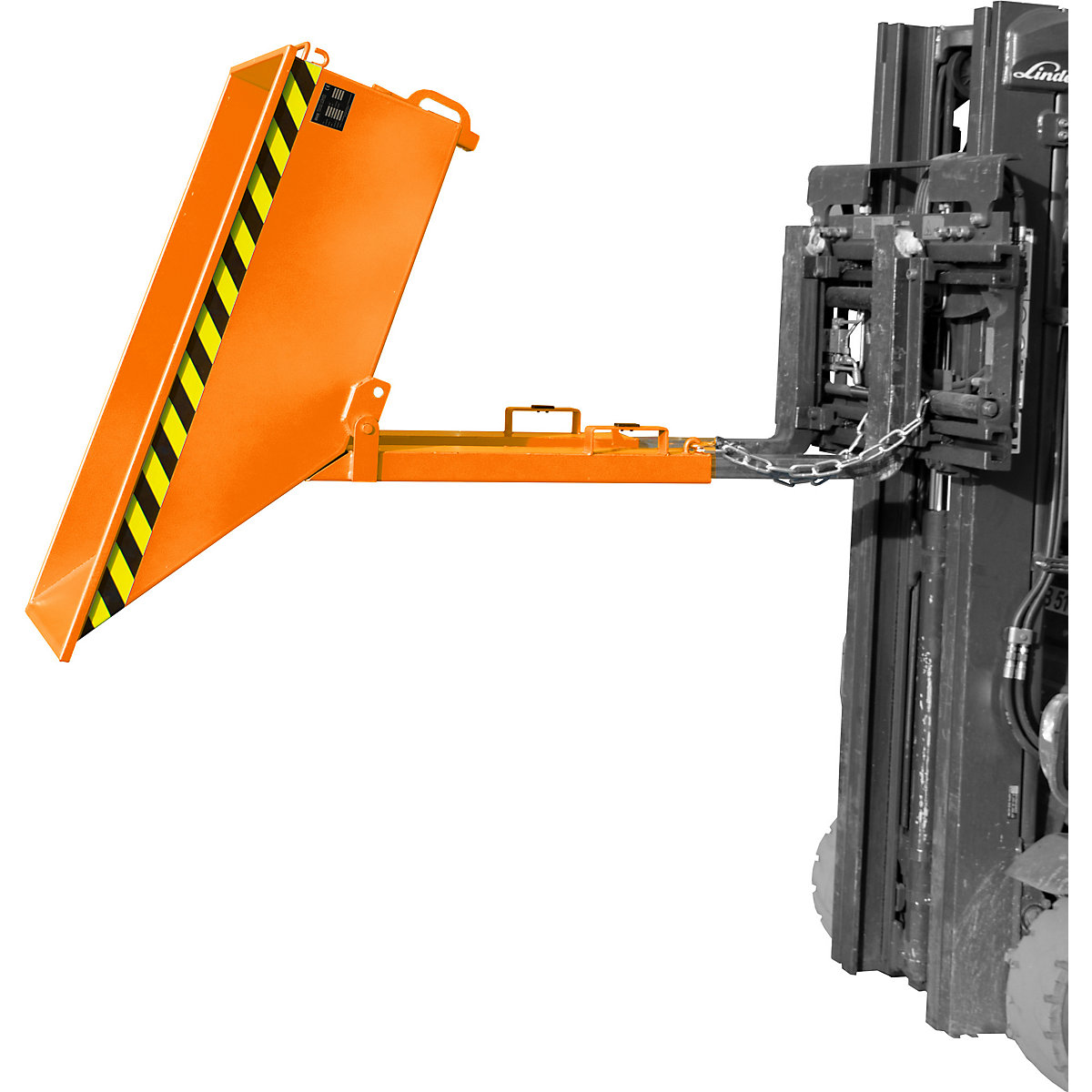 Tilting skip for metal swarf, low profile design – eurokraft pro (Product illustration 8)-7