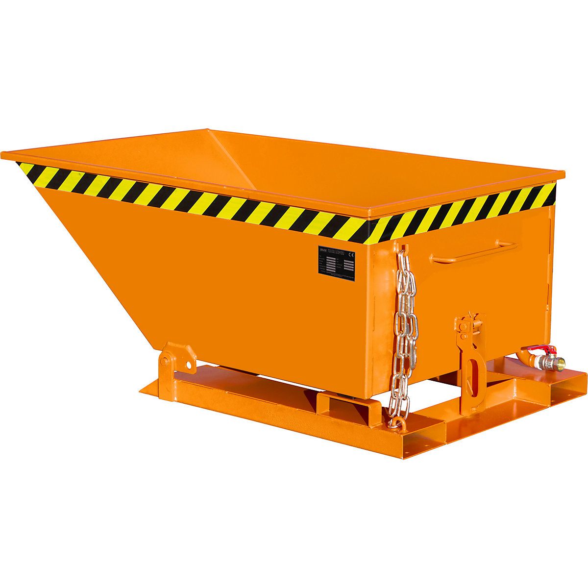 Tilting skip for metal swarf, low profile design – eurokraft pro (Product illustration 10)-9