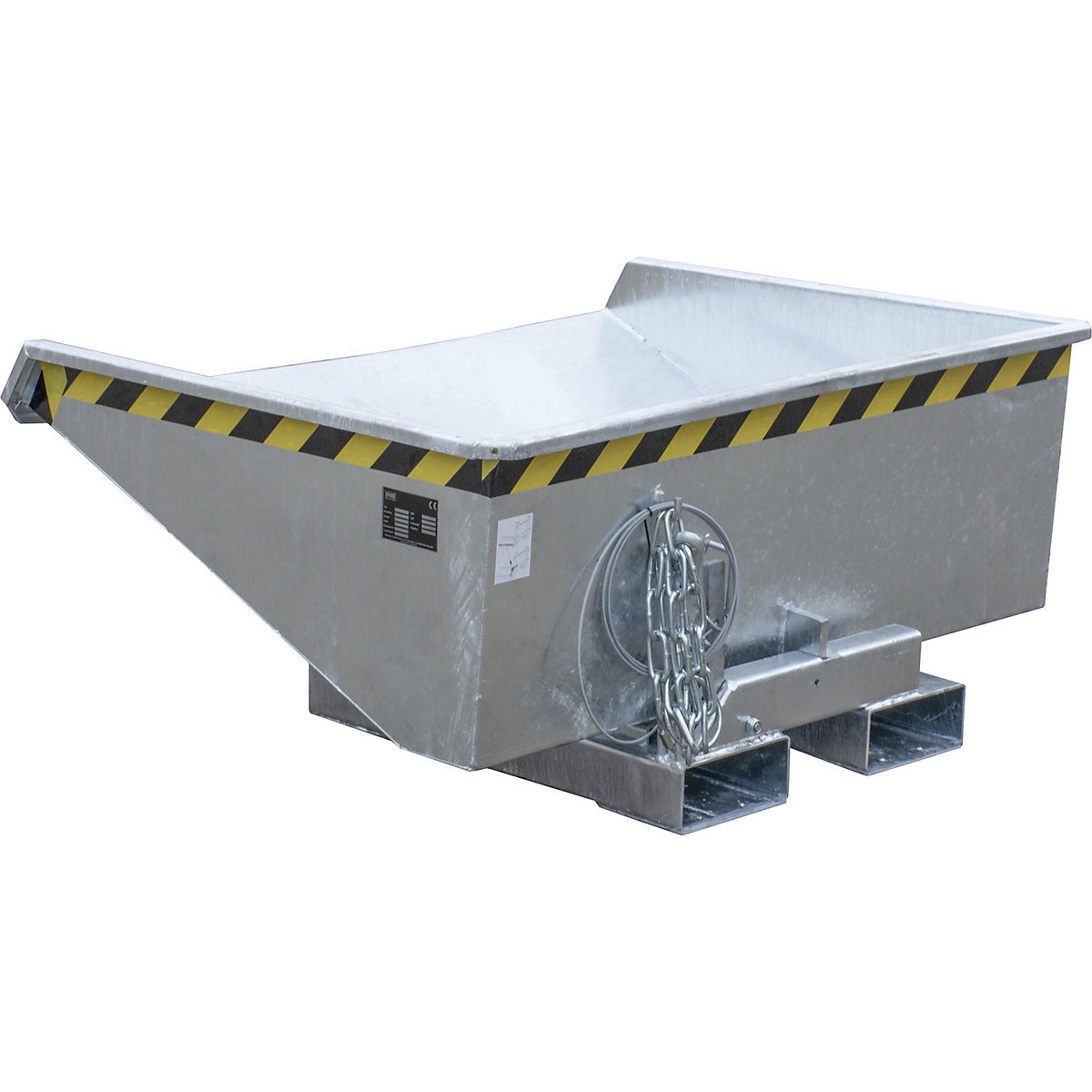 Tilting skip incl. roll-off mechanism – eurokraft pro