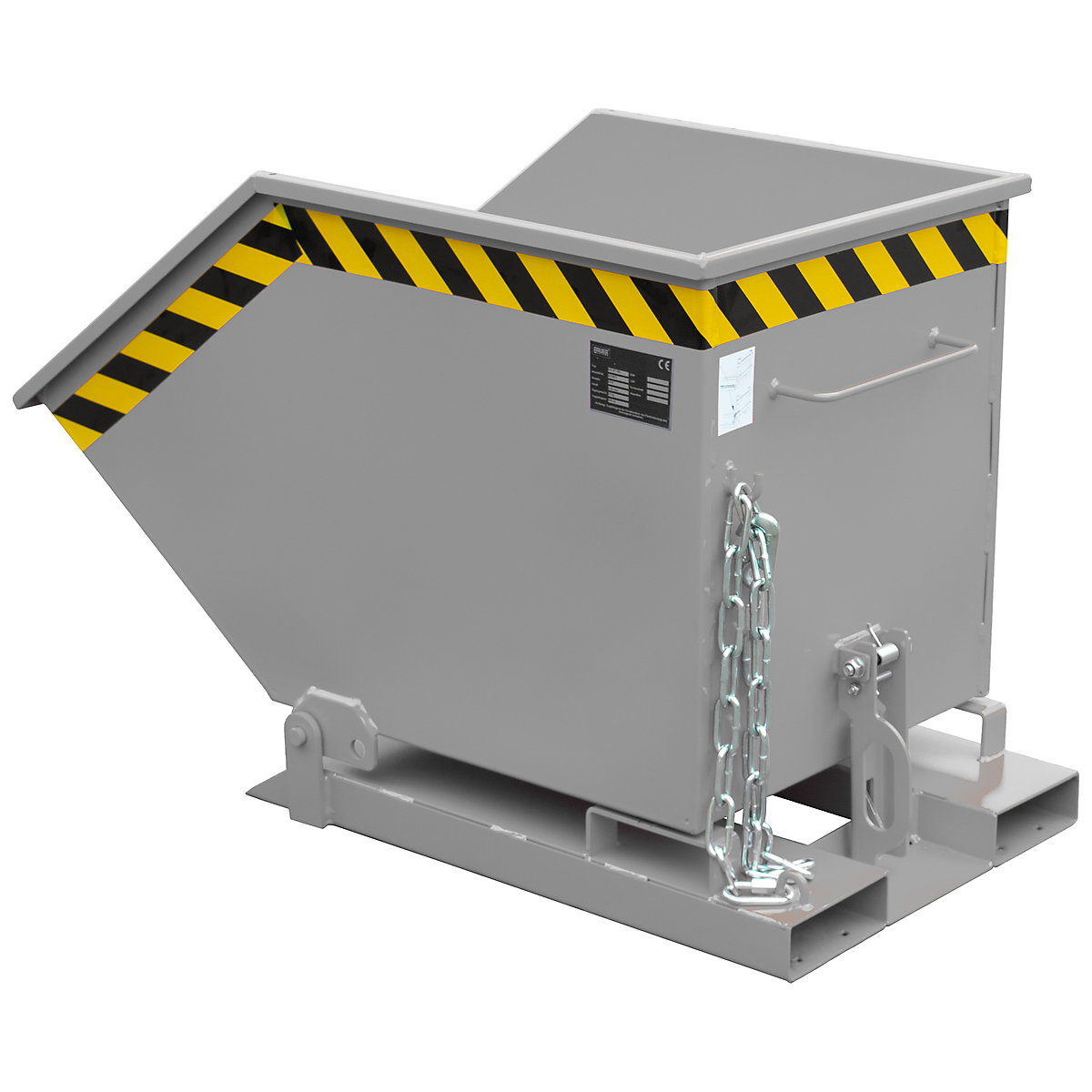 Tilting skip with tilting mechanism – eurokraft pro (Product illustration 6)-5