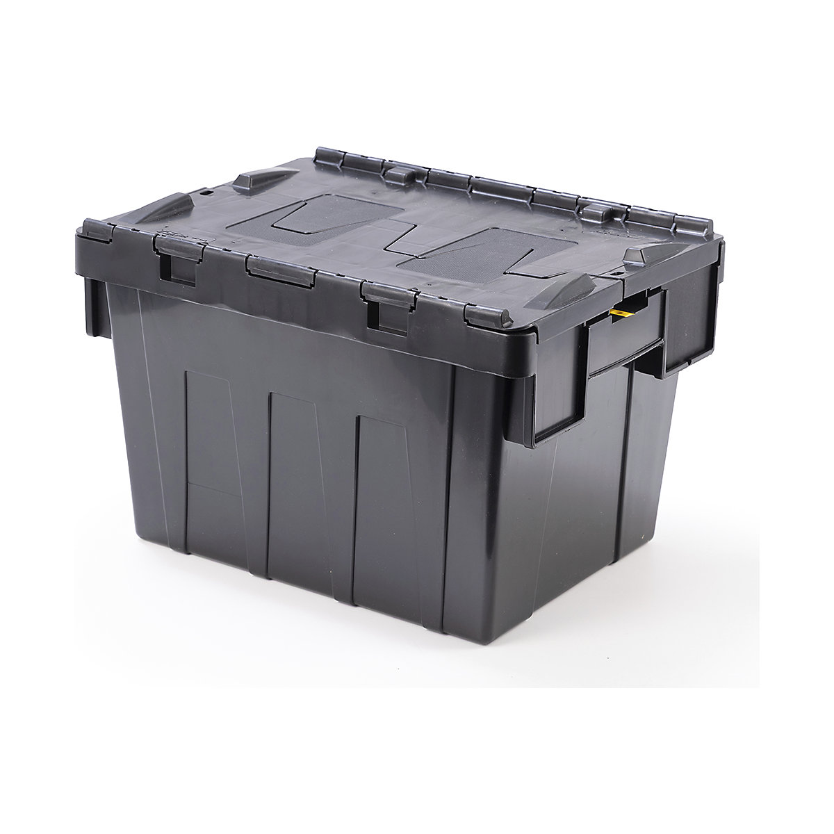 BiGDUG Essentials Recycled Plastic Black Attached Lid Containers - Bulk Buy Deals, BiGDUG Essentials Recycled Plastic Black Attached Lid Containers - Bulk Buy Deals, BiGDUG Essentials Recycled Plastic Black Attached Lid Containers Bulk Buy Deal | 108 x Boxes | 260h x 300w x 400d mm | 30 Litre Capacity-4