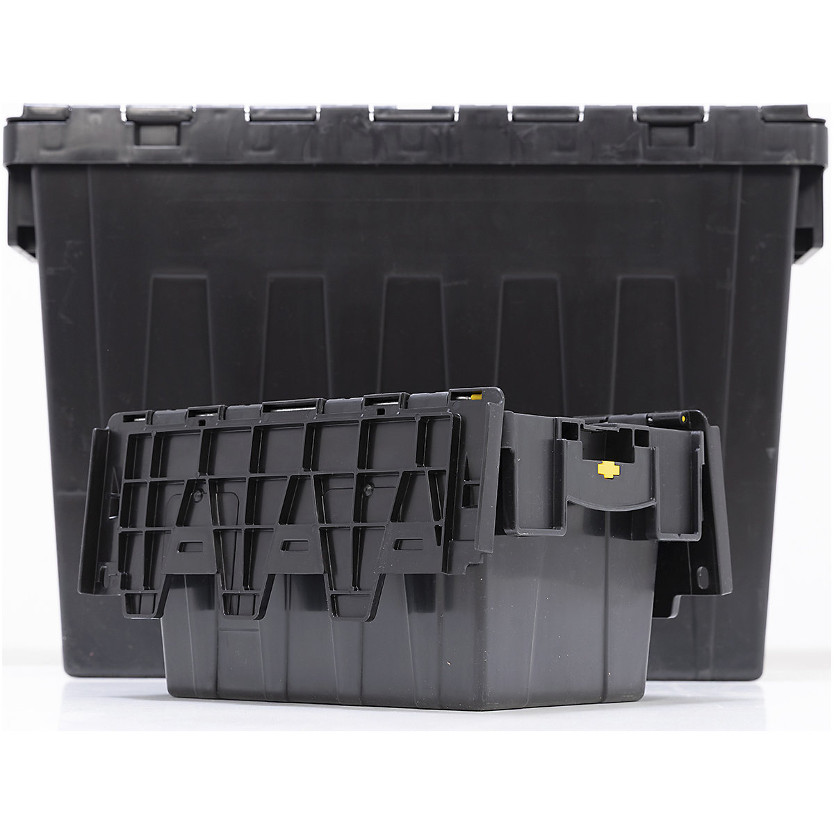BiGDUG Essentials Recycled Plastic Black Attached Lid Containers (Product illustration 9)-8