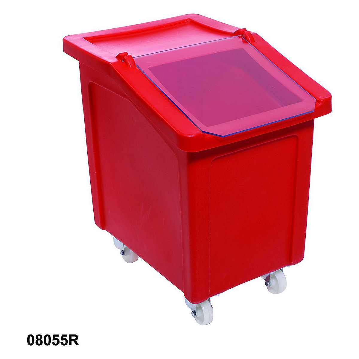 Mobile Ingredient Bins, Mobile Ingredient Bins, Mobile Ingredients Bins 740h x 590w x 380d mm (Internal: 600h x 510w x 285d mm) 90 Litre Red-3