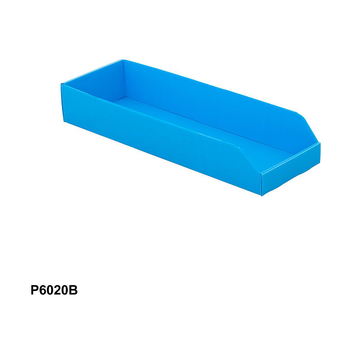 Correx Plastic Parts Bins, Correx Plastic Parts Bins, Correx® Plastic Parts Bins | 100h x 200w x 600d mm | Pack Of 25 | Blue-6