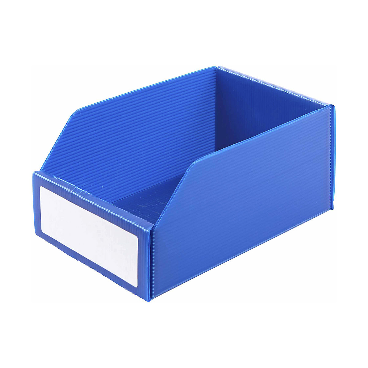 K-Bins Flat Pack Corrugated Plastic Parts Bins Blue, K-Bins Flat Pack Corrugated Plastic Parts Bins Blue, Flat Pack Corrugated Plastic Parts Bin 100h x 150w x 200d mm Pack of 25 Blue K Bins-0