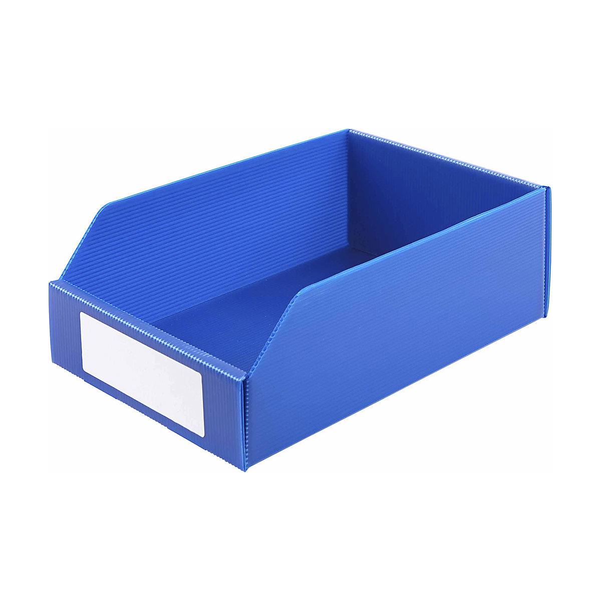 K-Bins Flat Pack Corrugated Plastic Parts Bins Blue, K-Bins Flat Pack Corrugated Plastic Parts Bins Blue, Flat Pack Corrugated Plastic Parts Bin 100h x 200w x 300d mm Pack of 25 Blue K Bins-0