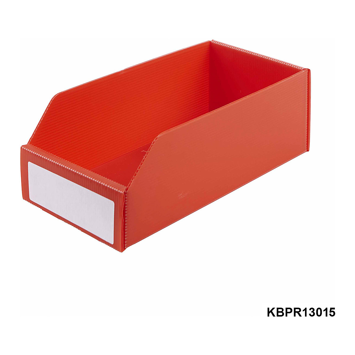 K-Bins Flat Pack Corrugated Plastic Parts Bins Red (Product illustration 5)-4