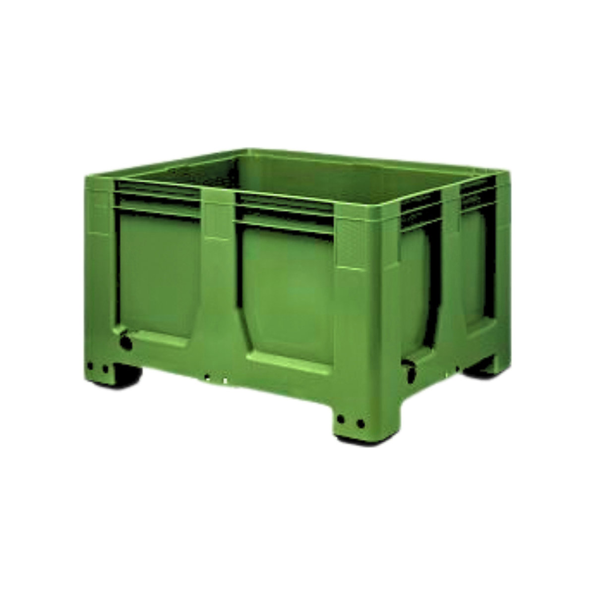 GeoBox Bulk Containers, GeoBox Bulk Containers, GeoBox Bulk Container | 760h x 1000w x 1200d mm | 625L Capacity | Solid Sides | Green-0