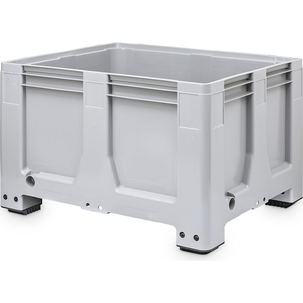 GeoBox Bulk Containers, GeoBox Bulk Containers, GeoBox Bulk Container | 760h x 1000w x 1200d mm | 625L Capacity | Solid Sides | Grey-0