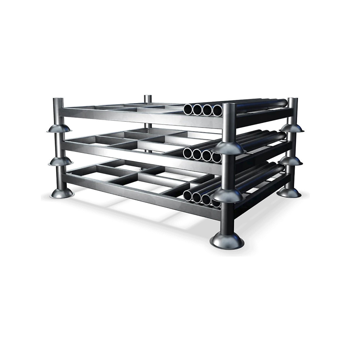 Heavy-Duty Galvanised Steel Post Pallet Stillages (Product illustration 6)-5