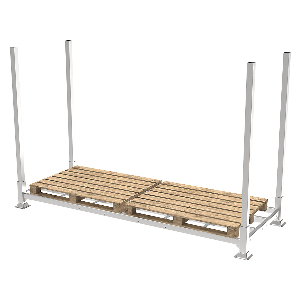 Mammoth Flexible Stillage Racking, Mammoth Flexible Stillage Racking, Mammoth Flexible Stillage Racking | 2247h x 2920w x 1120d mm | Galvanised Steel | 1500kg Per Level | 2200mm Post | Set of 6-2