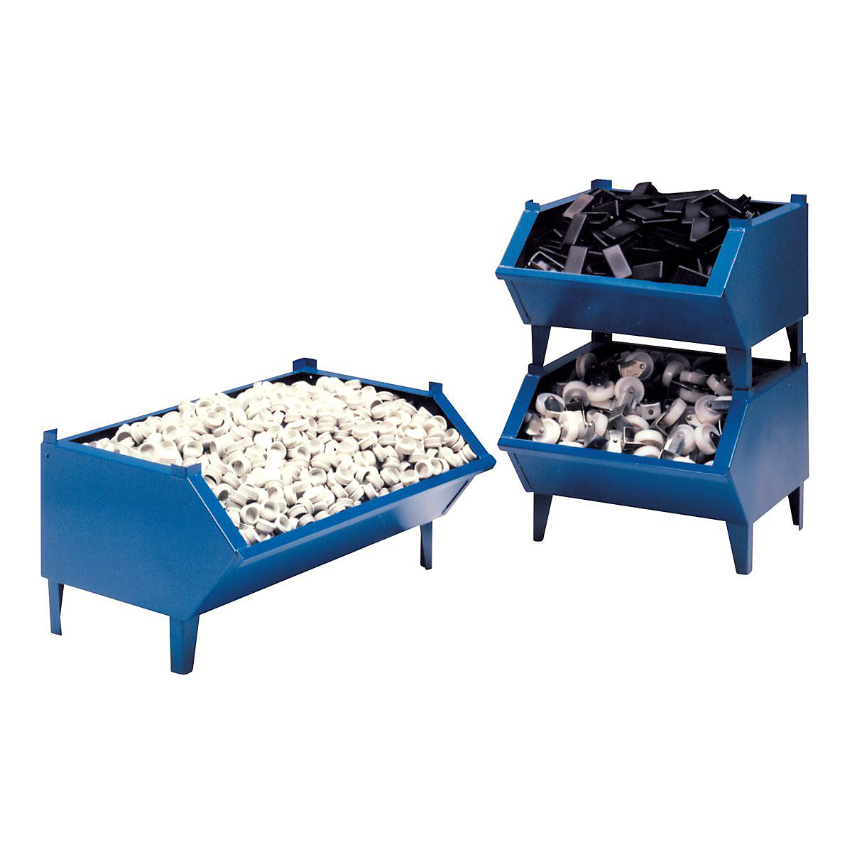 Mercian Chute Front Steel Pallets, Mercian Chute Front Steel Pallets, Mercian Chute Front Steel Pallet | 305h x 610w x 610d mm | 500kg Capacity Blue-0