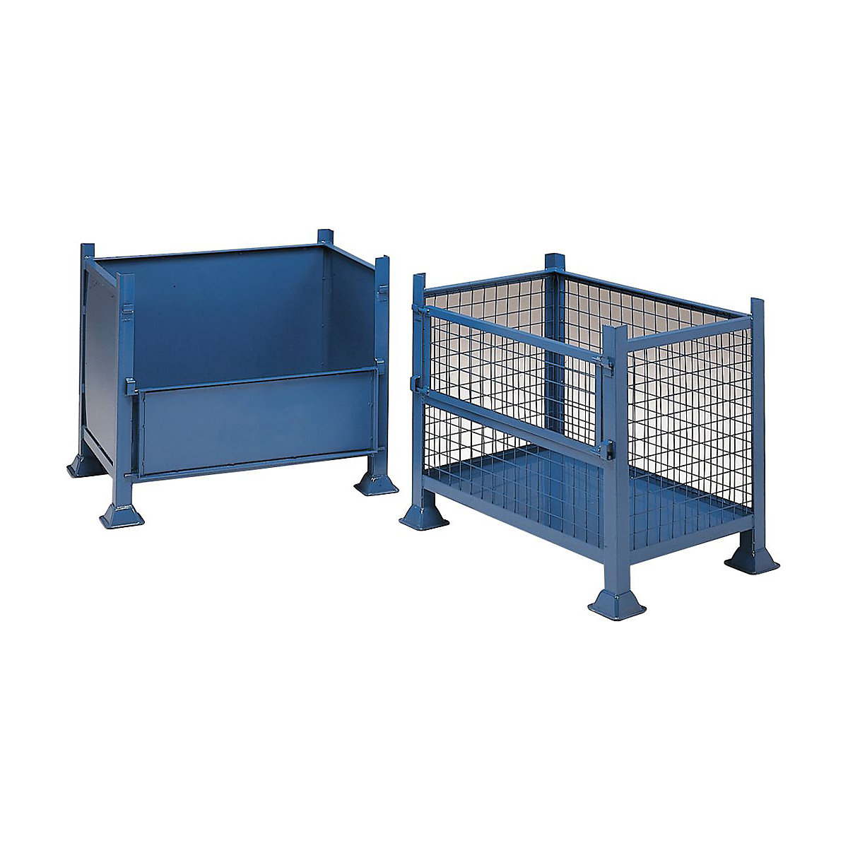 Mercian Half-Drop Steel Side Pallets, Mercian Half-Drop Steel Side Pallets, Mercian Half-Drop Steel Side Pallet | 460h x 610w x 610d mm | 1000kg Capacity Blue-2