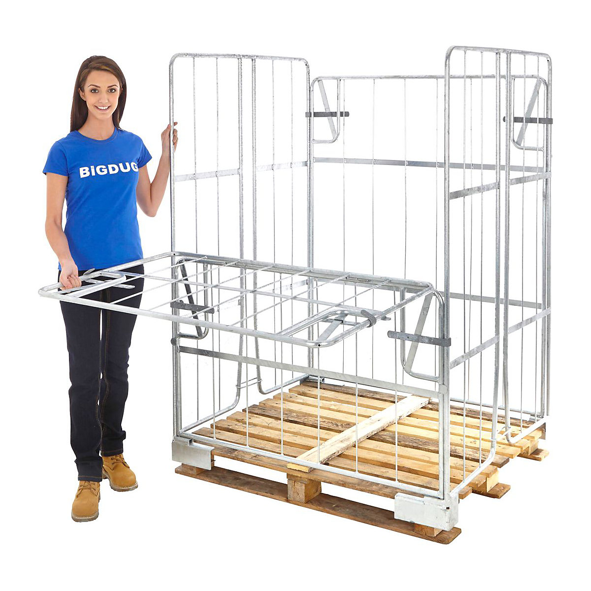 Non Stackable Jumbo Pallet Cage (Product illustration 3)-2