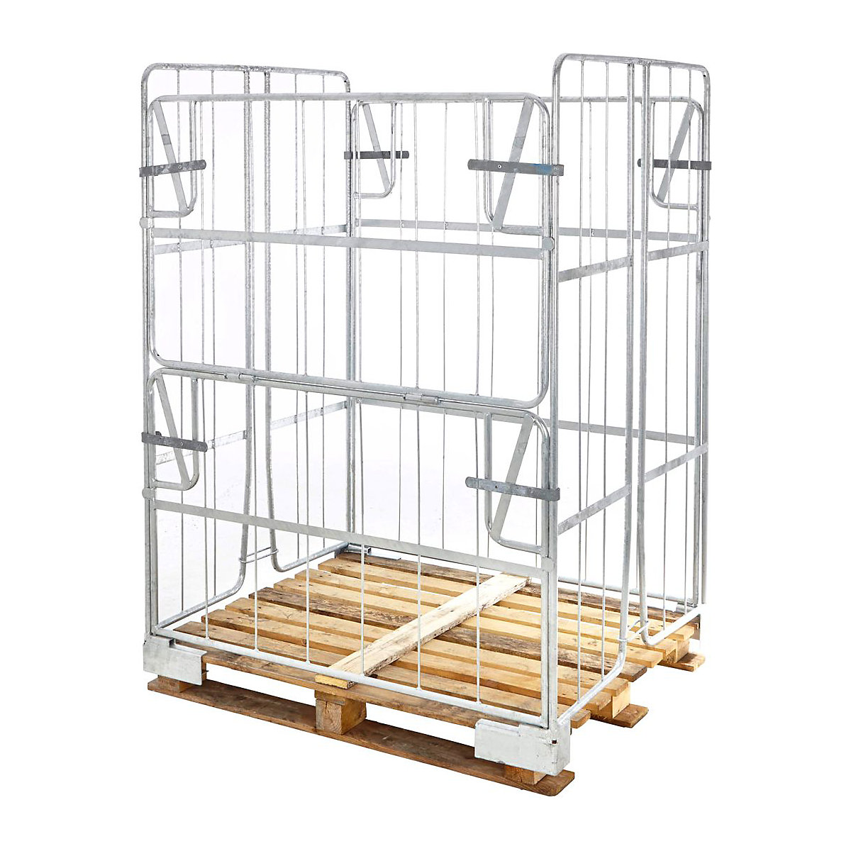 Non Stackable Jumbo Pallet Cage, Non Stackable Jumbo Pallet Cage, Non Stackable Jumbo Pallet Cage 1680h x 1000w x 1200d mm-0